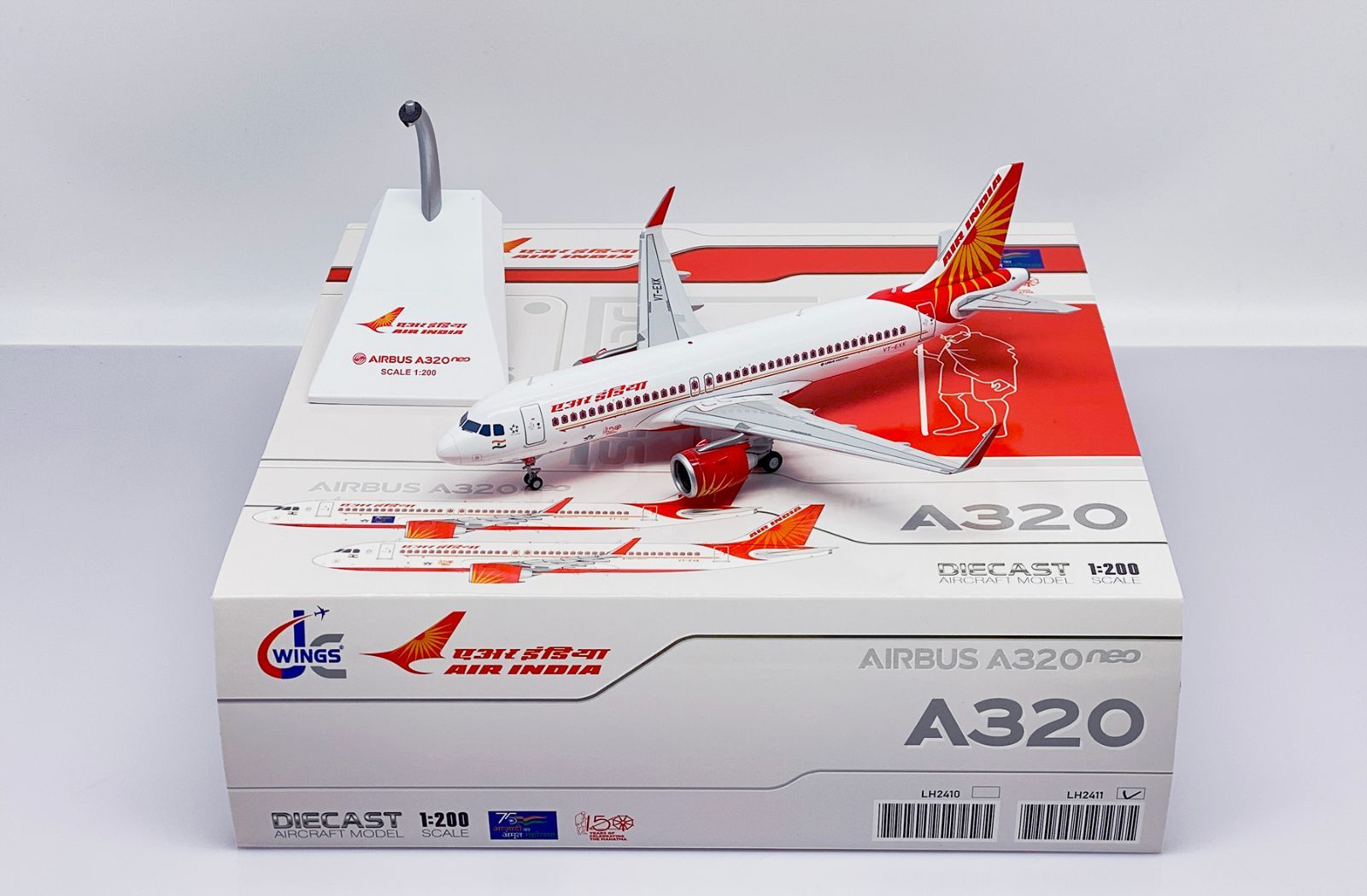 Jcwings エアインディア A320neo VT-EXK 1/200 LH2411 - メルカリ
