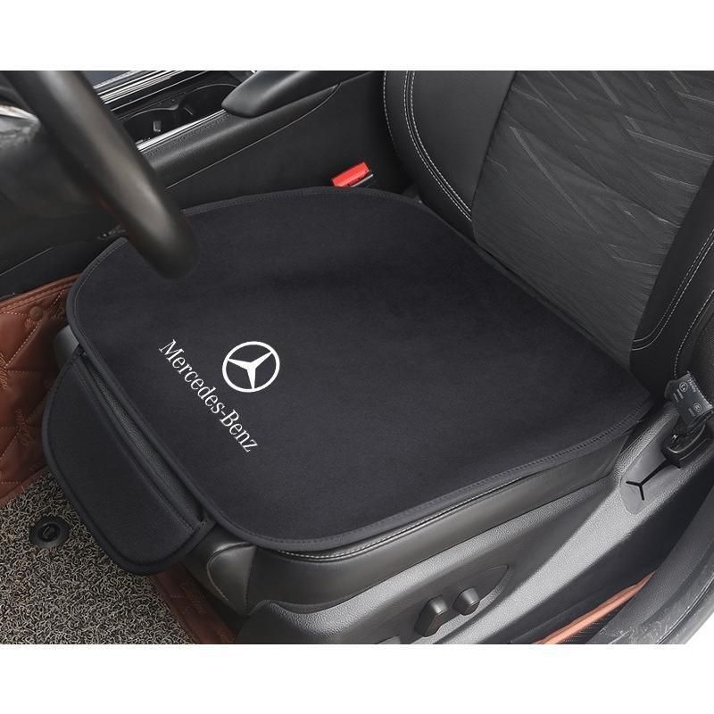 新品！メルセデス・ベンツ Mercedes Benz 車用 シートカバーセット 前座席用2枚 座布団滑り止め シートクッション 暖かい パッドマット 全車種対応 W290 W190 GT43 GT53 GT63 Pirelli GLA GLK GLE