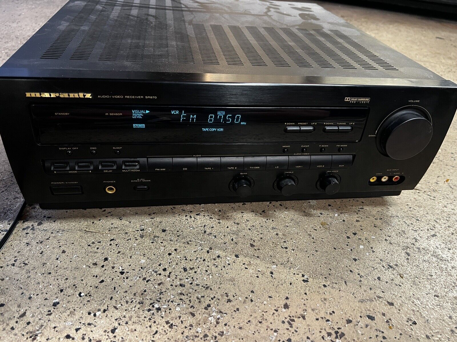 Marantz Auro-3D対応11ch AVアンプ SR8012 2017年製 マランツ ◆ 561FD-3 マランツ、Auro-3D対応の11ch AVアンプ「SR8012」。SHARCプロセッサ4基