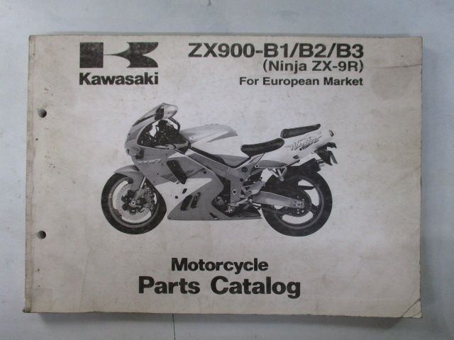 ZX-9R パーツリスト 英語版 カワサキ 正規 中古 バイク 整備書 ZX900-B1 B2 B3 NINJA 希少 車検 パーツカタログ 整備書  - メルカリ