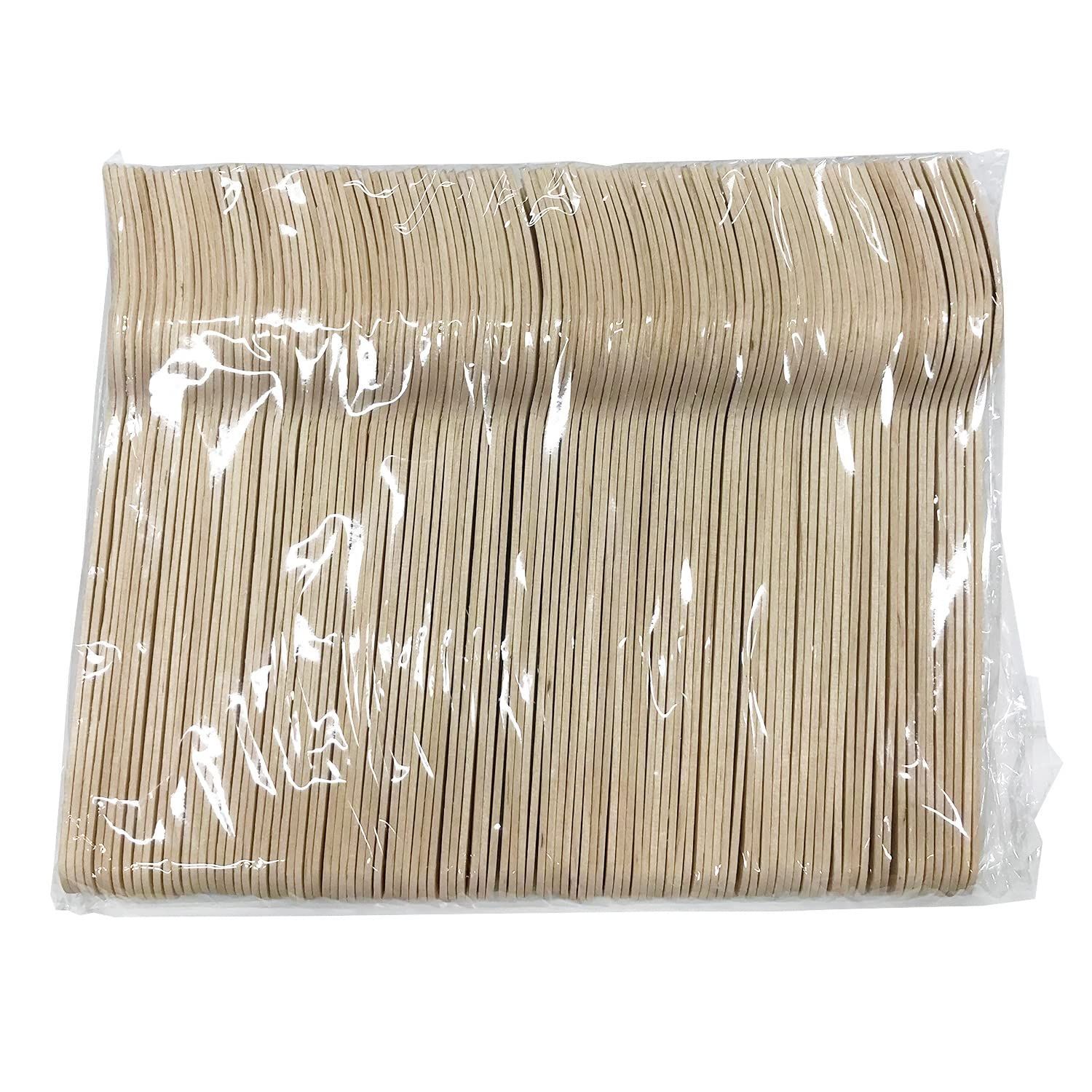 100本入 長さ約160mm ナチュラル 木製 使い捨てスプーン 中村