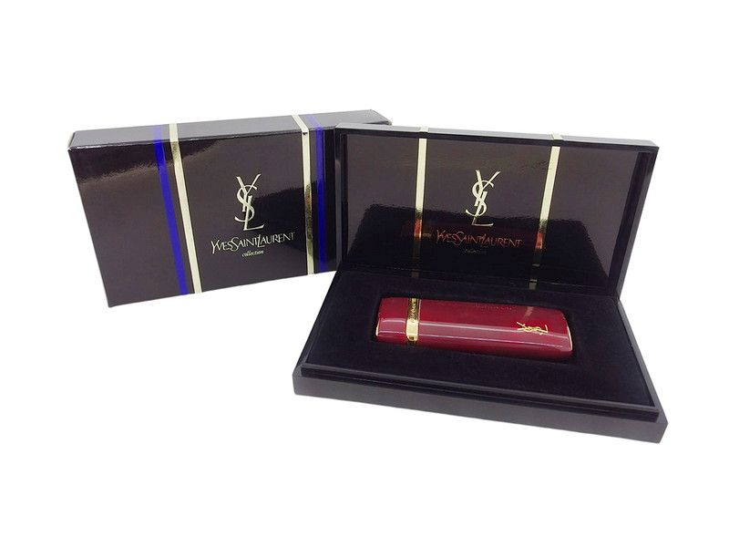 サンローラン SAINT LAURENT ライター YSLロゴ レッド ゴールド