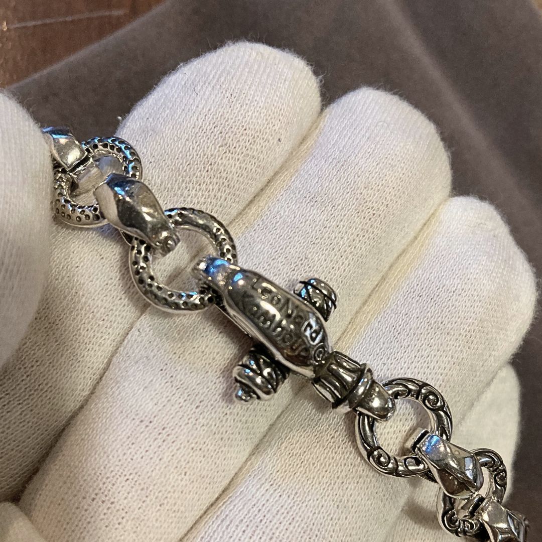 シルバー925 ブレスレット ヴィンテージ風 メキシカン メンズ
