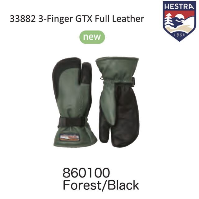 Hestra ヘストラ 3フィンガー GORE-TEX グローブ 6 23-24 HESTRA 3-Finger GTX Full Leather スノーボード グローブ