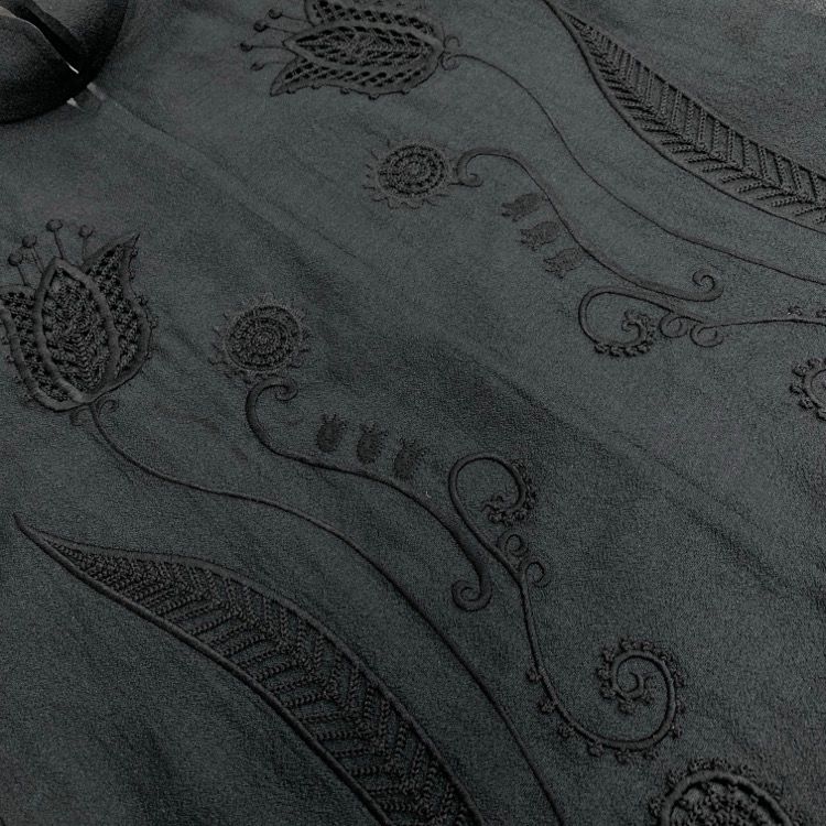 Mame Kurogouchi マメクロゴウチ Sheer Embroidery Vest シアー