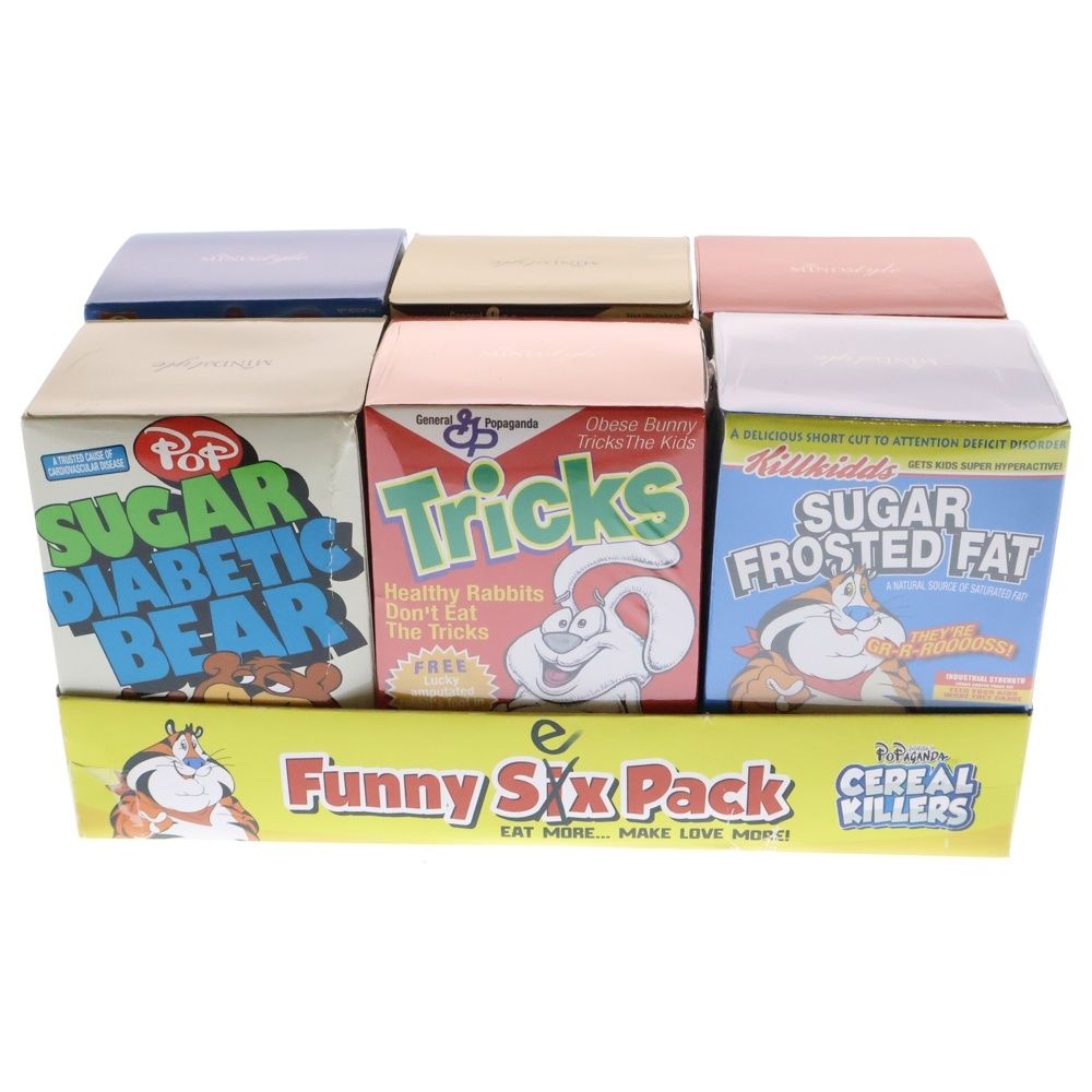 Ron English ロン・イングリッシュ × POPAGANDA Cereal Killers Black Light Magic Funny Six Pack Set ポップアガンダ 6個セットフィギュア Ron English (ロン・イングリッシュ) × POPAGANDA Cereal