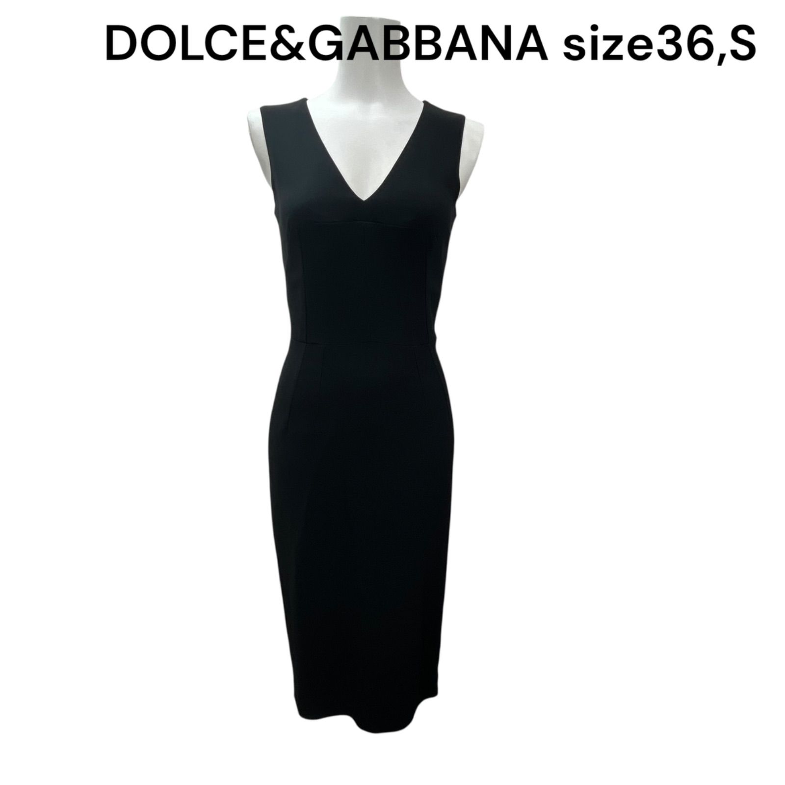 ドルチェアンドガッバーナ DOLCE-GABBANA 美形タイト ロング ワンピース 36 S レディース S5S579