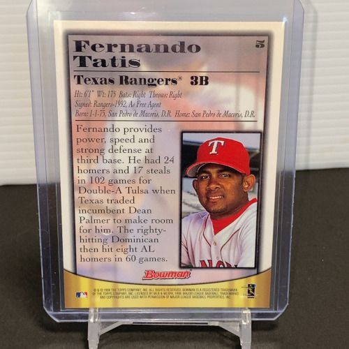 1998 Bowman フェルナンド・タティス・シニア☆直筆サインカード