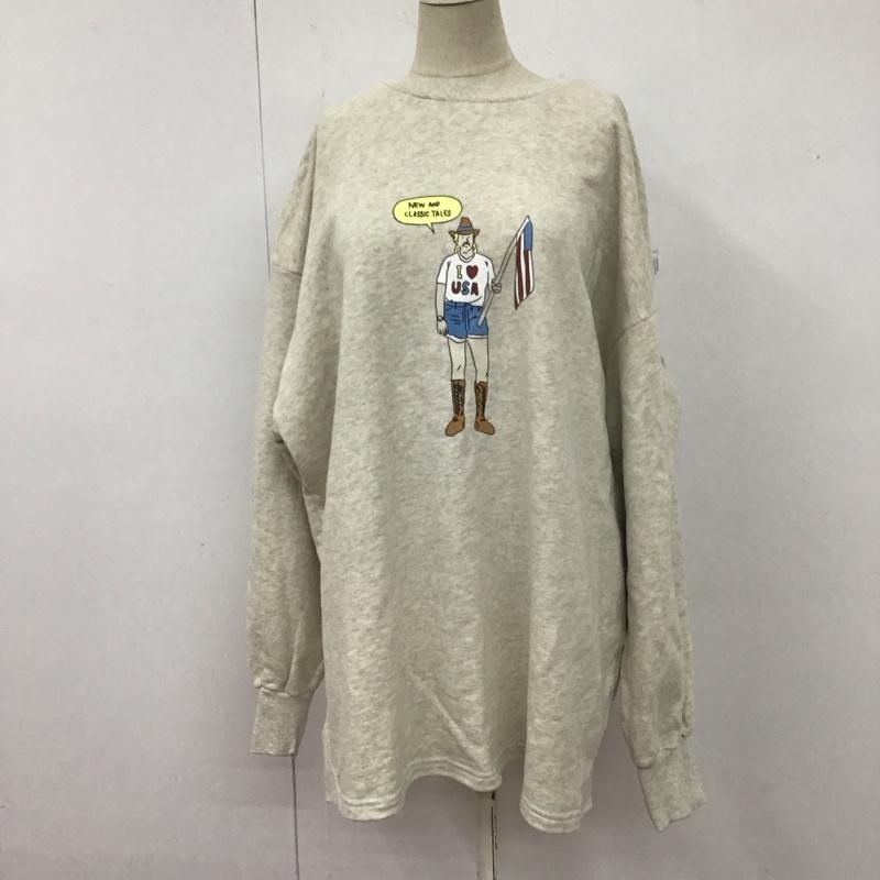 niko and... ニコアンド トレーナー 長袖 長袖スウェット 長袖トレーナー 長袖カットソー プリントトレーナー