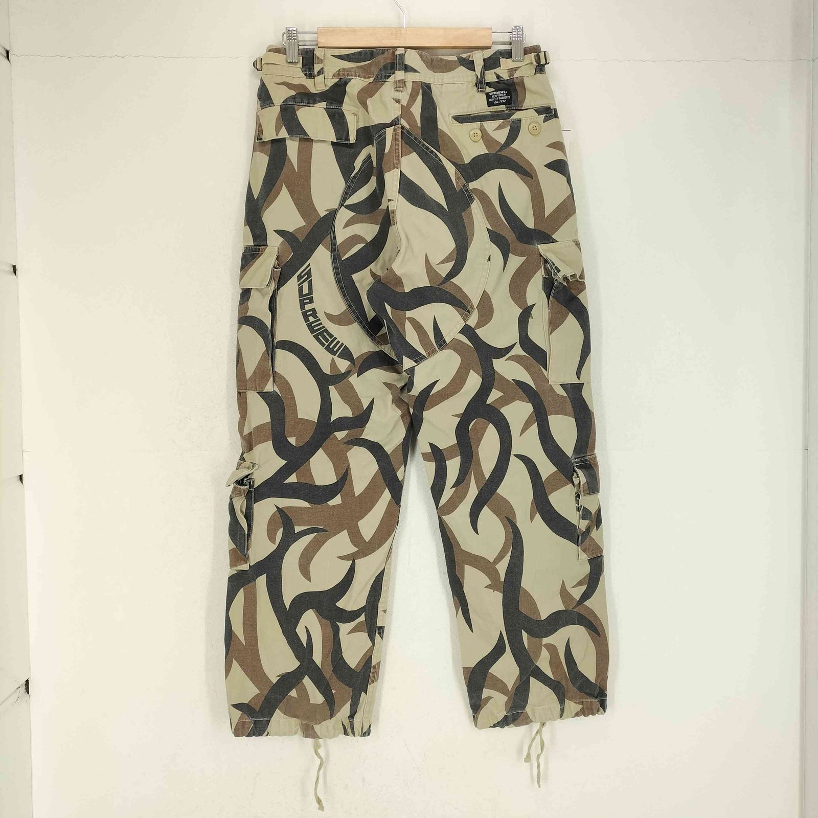 Supreme シュプリーム 19AW Cargo Pant Tan Tribal Camo ロゴ