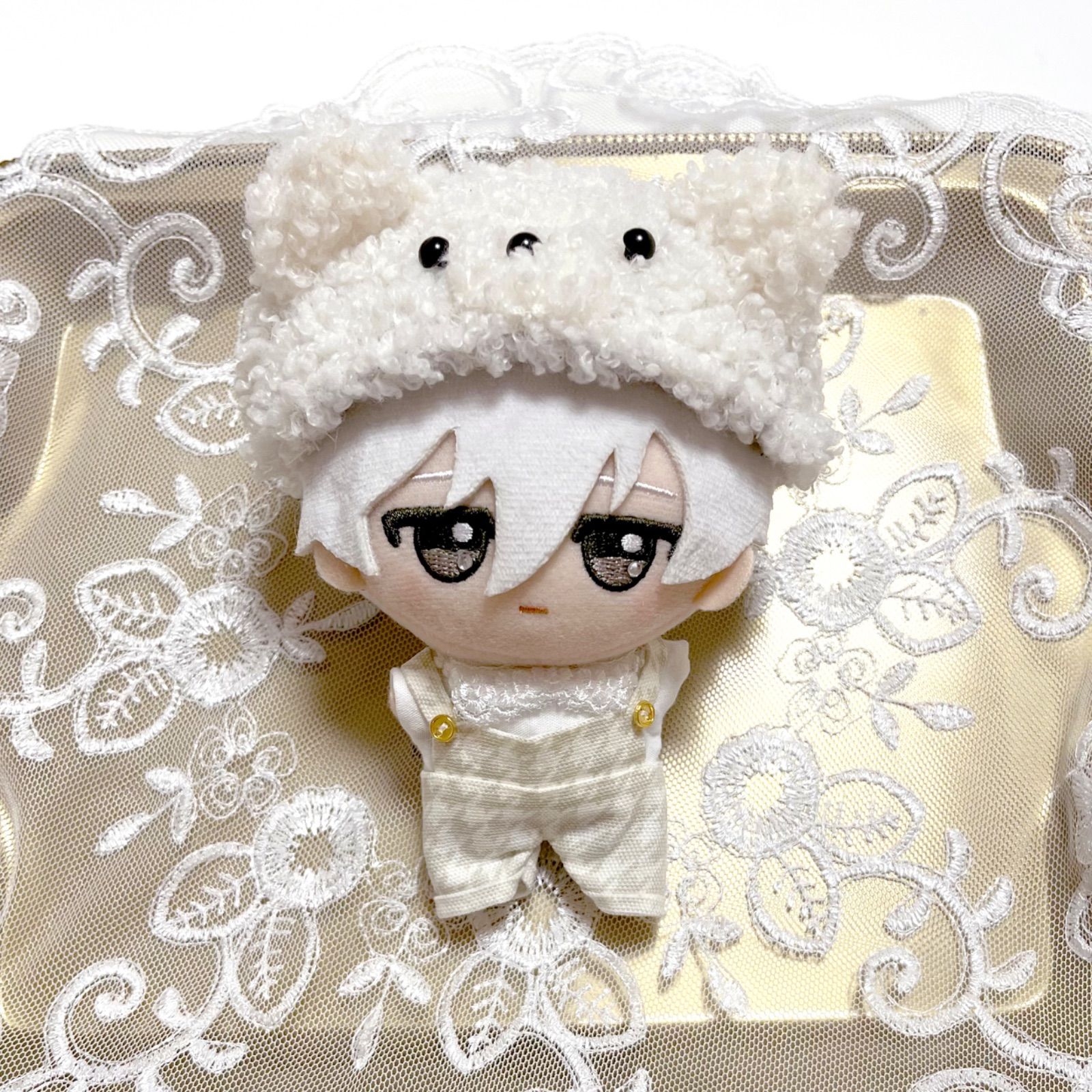 🍦くまみみとサロペット🐻‍❄️ ／ 10cm〜11cmぬいサイズ・ちび