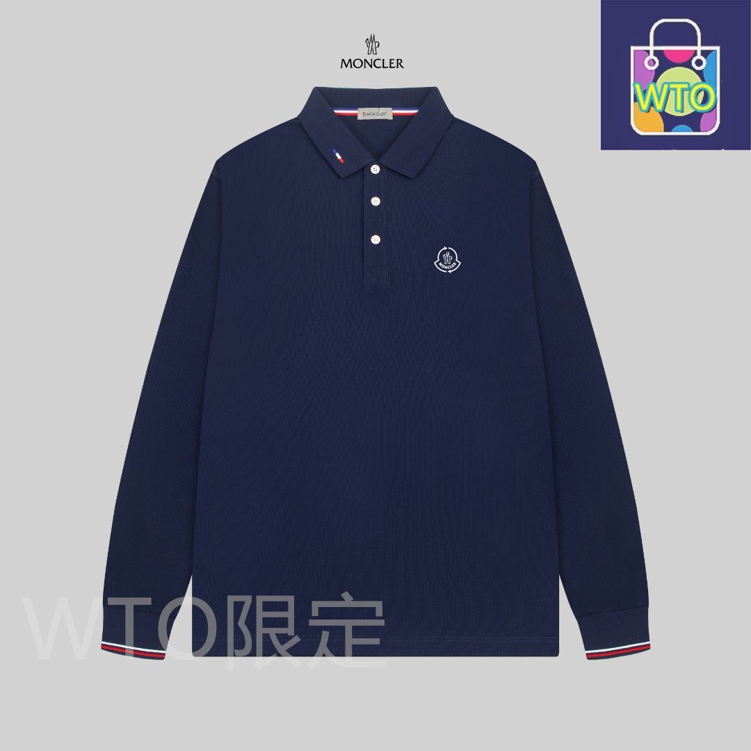 MONCLER ネイビーメンズポロシャツ XL 中古・古着通販】MONCLER (モンクレール) ポロシャツ ネイビー