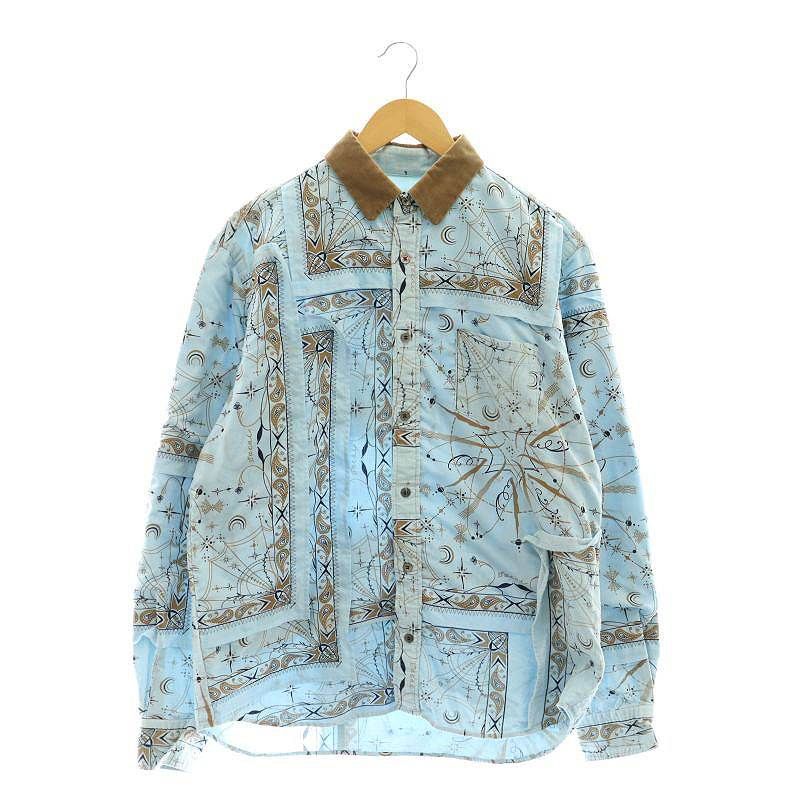 sacai　サカイ　19AW バンダナデザイン　コーデュロイ　ジャケット サカイ sacai ×ドクターウー Drwoo バンダナ柄切替コーデュロイ