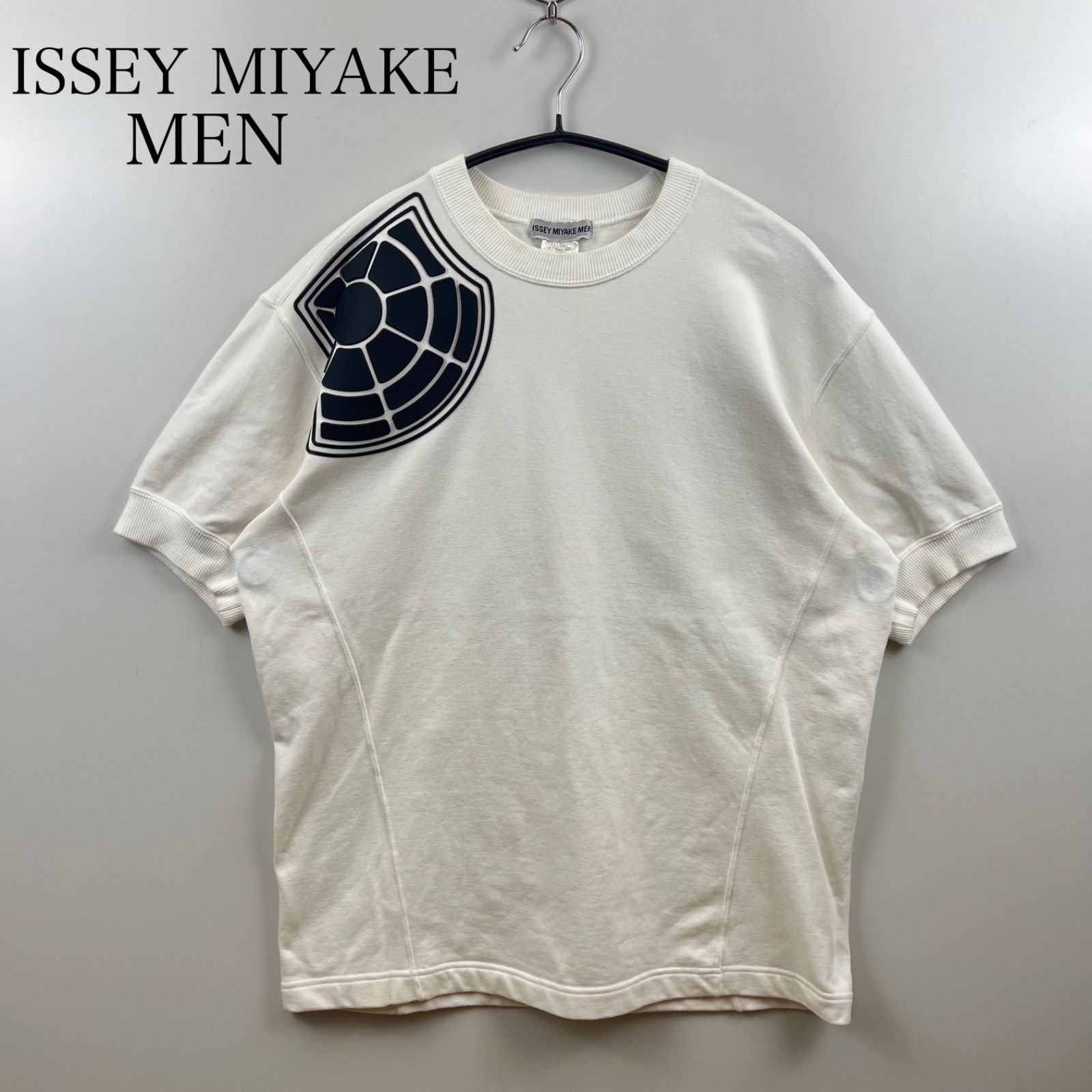 ISSEY MIYAKE MEN 90s 1997 archive RUBBER shooting logo sweat Tee L
