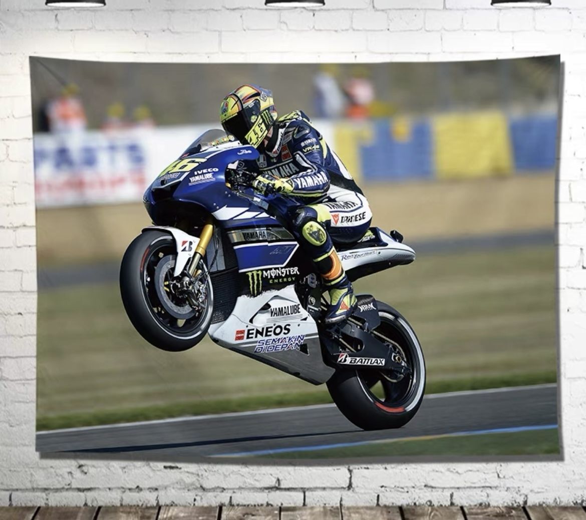 バレンティーノ・ロッシ MotoGP 高級 キャンバス アート ポスター