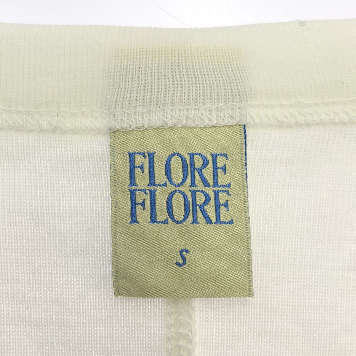  FLORE フローレフローレ DEWI TANK Vネックタンクトップ ホワイト S タンクトップ トップス