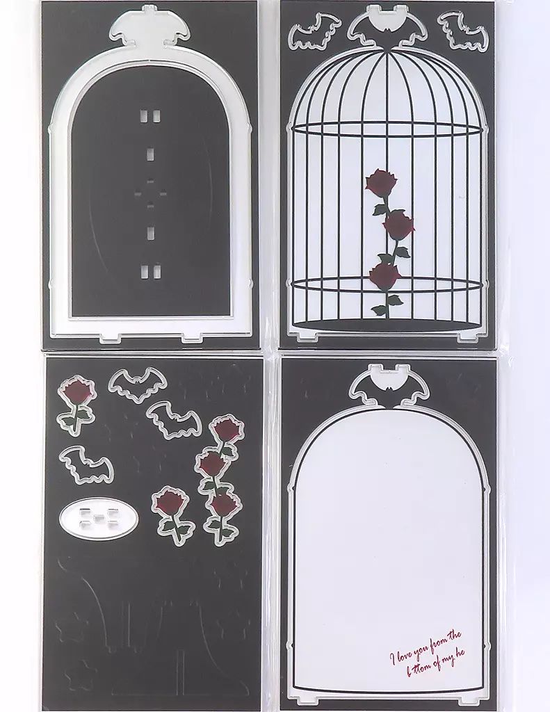 中古】雑貨 ブラックケージアクリルフレーム 「キャラ福くじONLINE