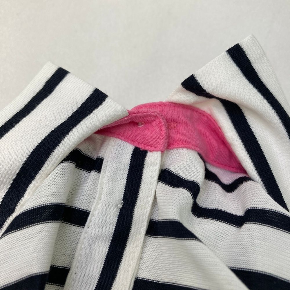 サイズ：38 ARCHIVIO アルチビオ 半袖ポロシャツ ボーダー柄 ホワイト