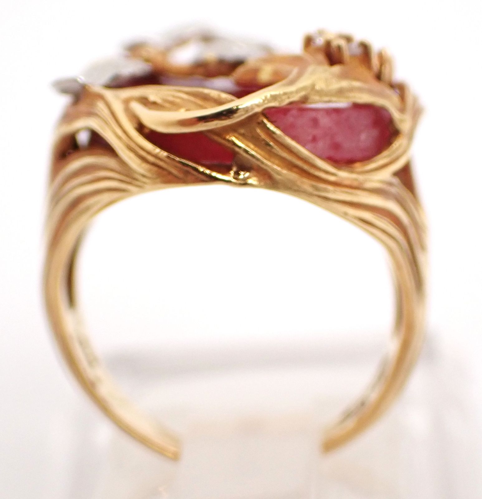 As Time(アズタイム) リングロードクロサイトダイヤモンド K18YG/Pt900  