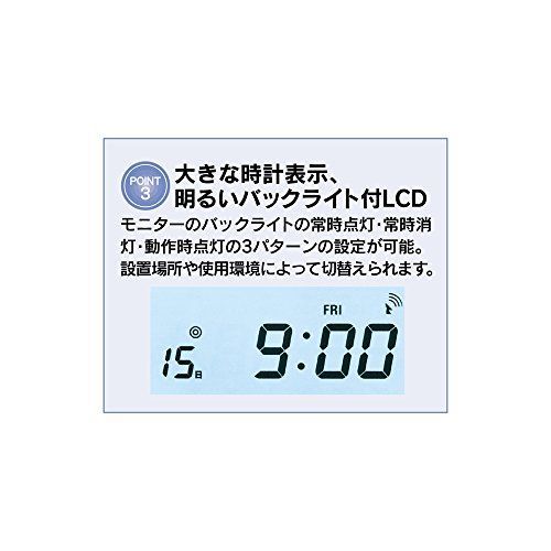 ホワイト マックス タイムレコーダー 1日4回印字 簡易月間集計機能付き