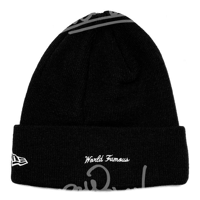 送料無料 メンズ ニットキャップ ブラック Supreme シュプリーム NEW ERA BOX LOGO BEANIE FW15BN8  シュプリームニューエラコラボボックスロゴビーニー kse951