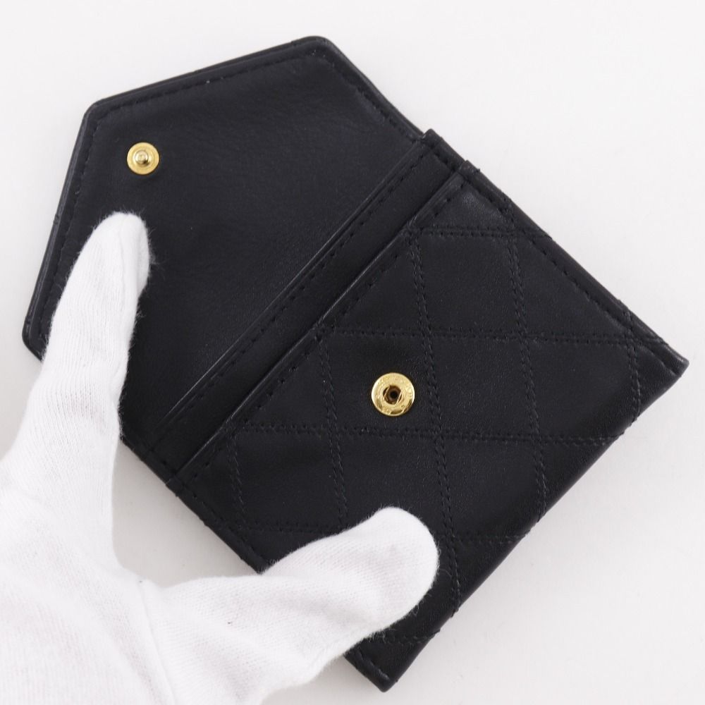 CHANEL】シャネル ビコローレ ココマーク カーフ 黒 レディース コイン