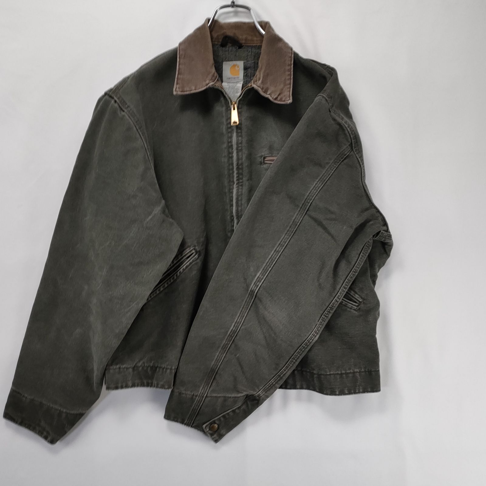 KJ Carharttデトロイトジャケット MOS モスグリーン L carhartt デトロイトジャケット モスグリーン MOS Lサイズ USA製