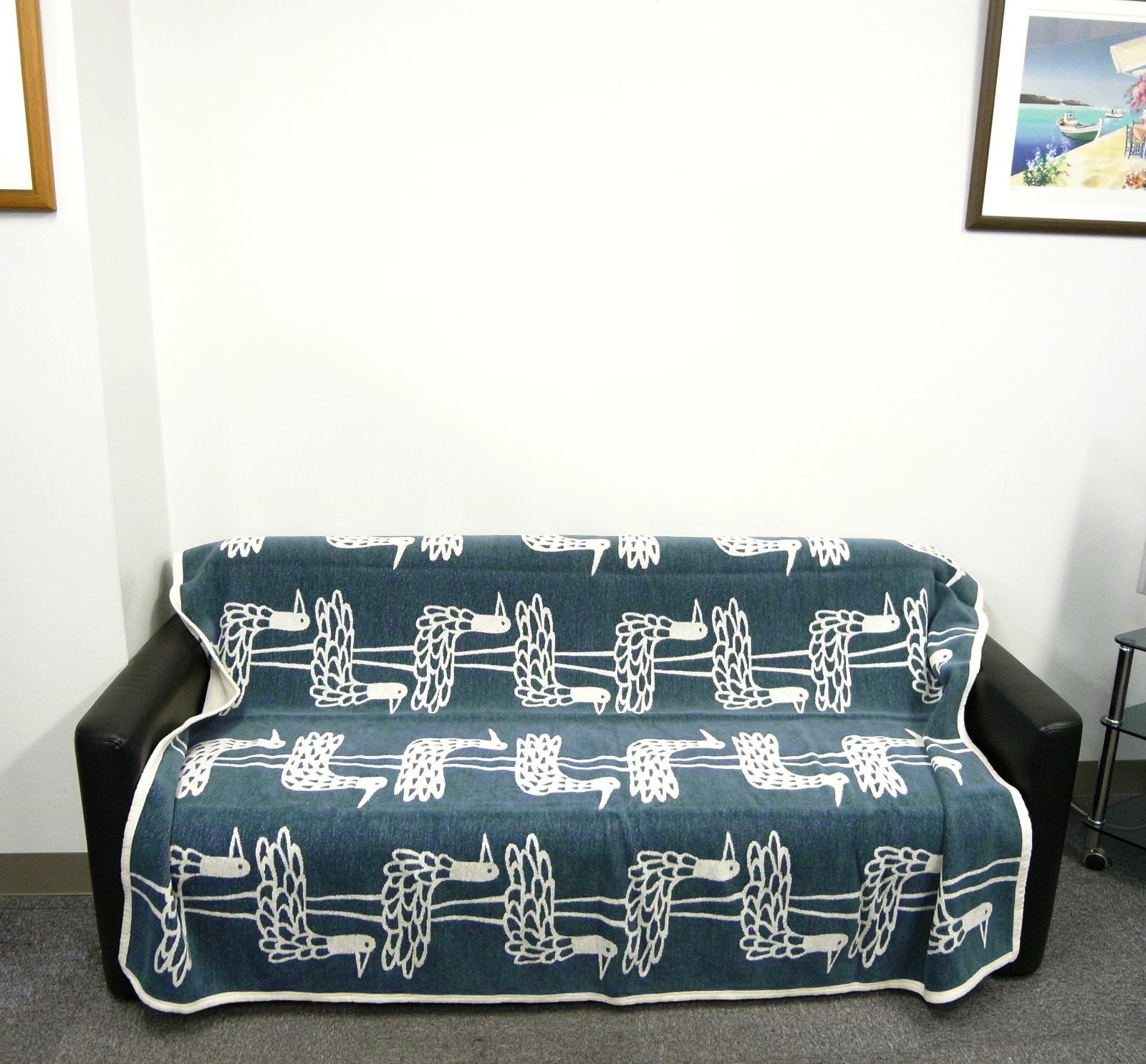 KLIPPAN  クリッパン ブランケット シングルサイズ 綿 オーガニックコットン シェニール SHORE BIRDS ショアバード 新品 140×180cm KP-81