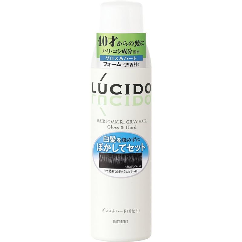 LUCIDO (ルシード) 白髪用整髪フォーム グロスu0026ハード 185g