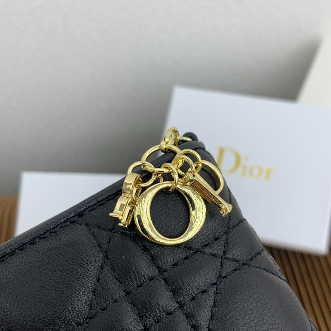 Dior ディオール ウォレット チャーム 本日特価] ミニ レディディオール ウォレット グレーシープ