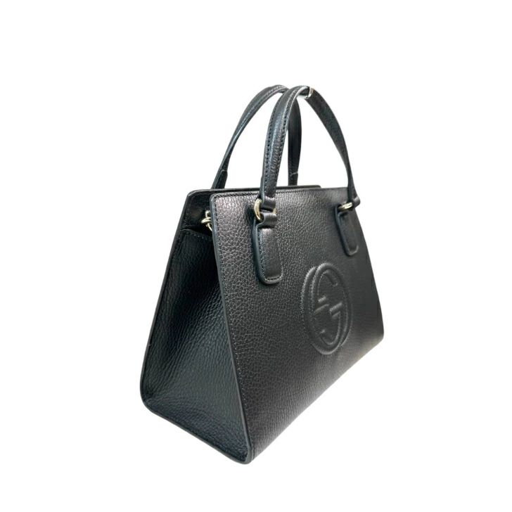 美品【中古】グッチ 2WAY ショルダーバッグ トートバッグ 