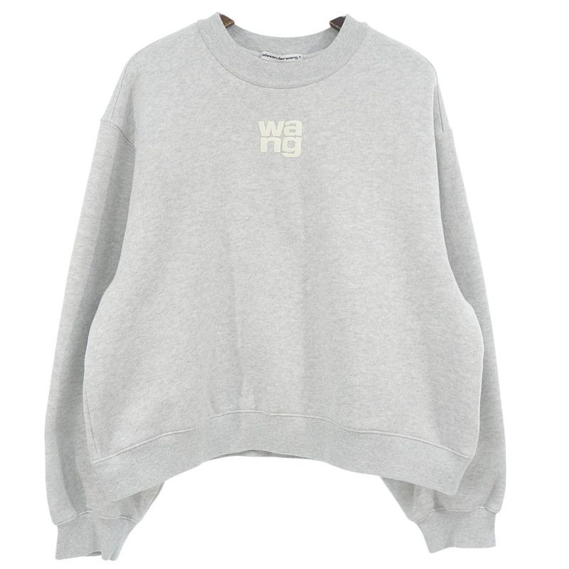 アレキサンダーワン|ALEXANDER WANG .T フロントロゴ スウェット グレー サイズ レディースL