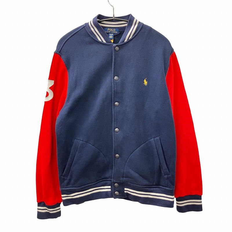 Polo by Ralph Lauren スタジャン ネイビー/レッド ポロ ラルフローレン POLO RALPH LAUREN スタジャン ジャケット