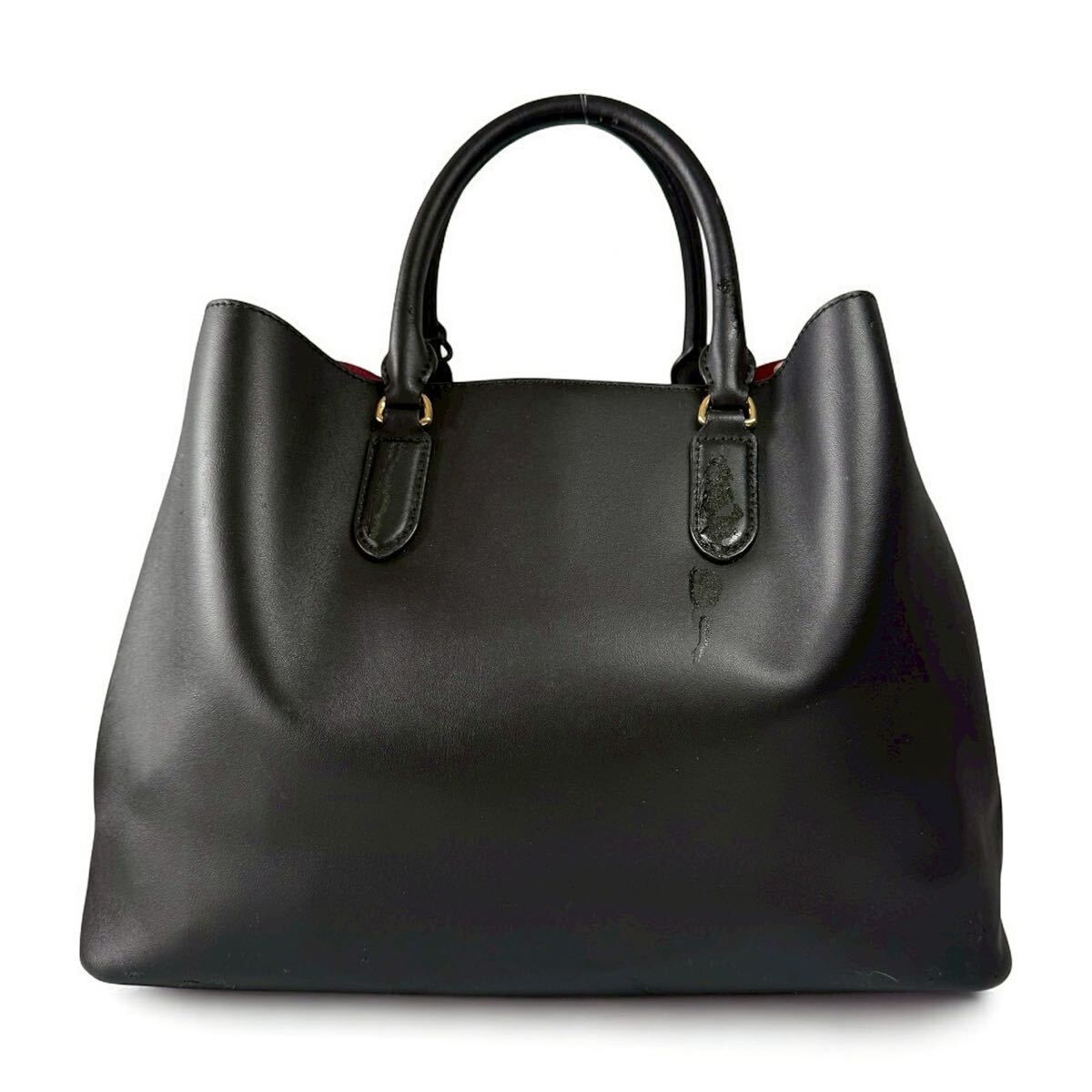ローレンラルフローレン レザー マーシーサッチェル トートバッグ A4 ビジネス 鑑定済】Lauren Ralph Lauren ローレン ラルフローレン レザー