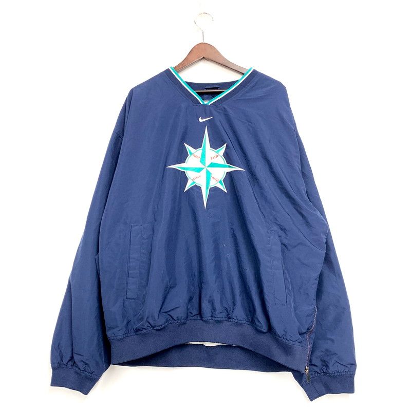 NIKE（ナイキ）MLB シアトル・マリナーズ ナイロンプルオーバー／Lサイズ