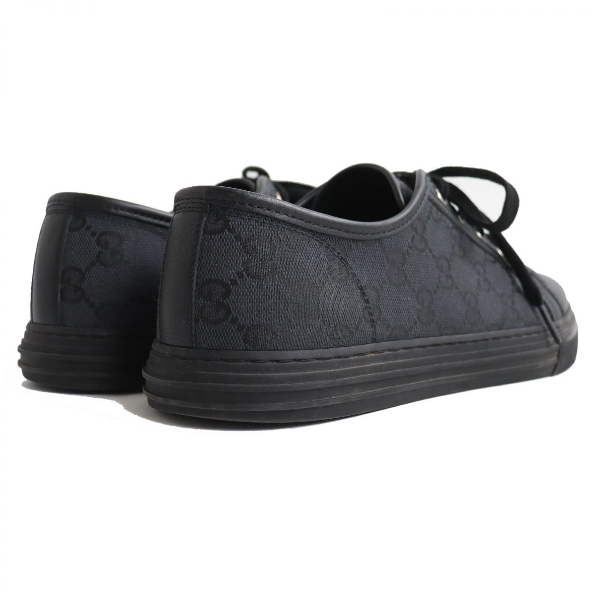 【美品・箱付き】グッチ　　GG柄　レザー　426189 スニーカー ドンドン見直し】極美品△GUCCI グッチ 426189 GGキャンバス