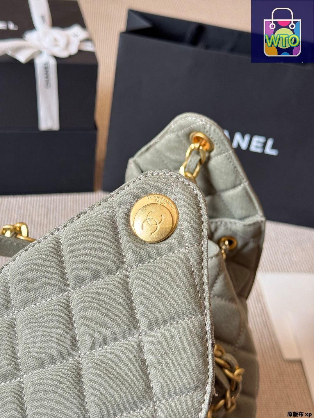 今日特価】Chanel シャネル ライトブルーデニムホーボー 非常に