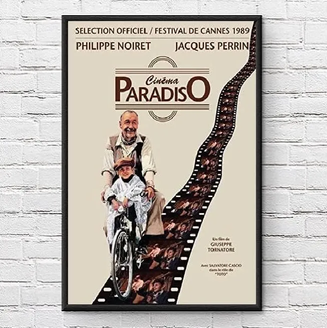 PK額装品 和田誠 映画 ニューシネマパラダイス A3額入 ポスター風 イラスト PK額装品 和田誠 映画 ニューシネマパラダイス A3額入 ポスター風 イラスト