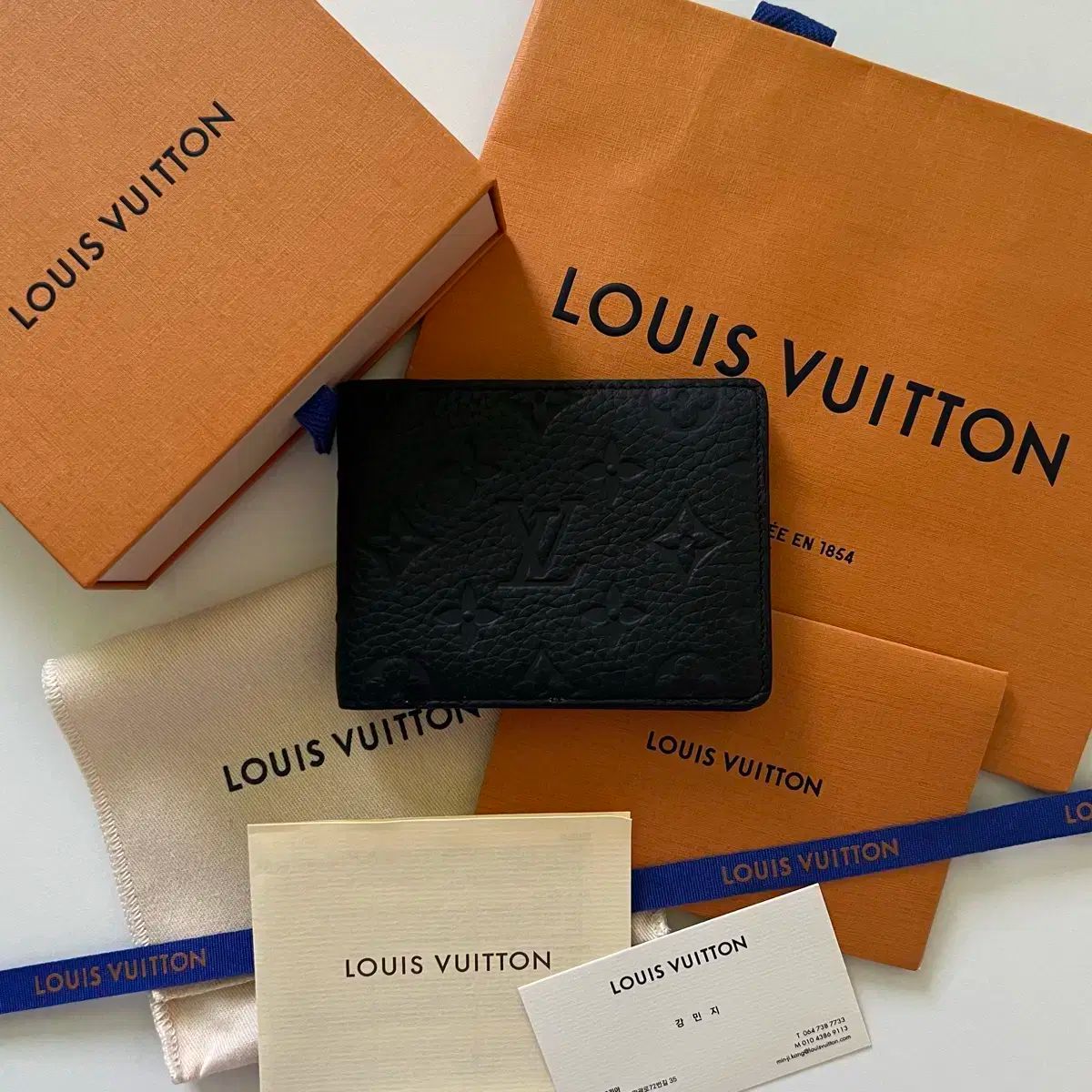 正規品 Louis Vuitton ルイヴィトン トゥーロン モノグラム ミュルティプルウォレット ブラック 二つ折り財布