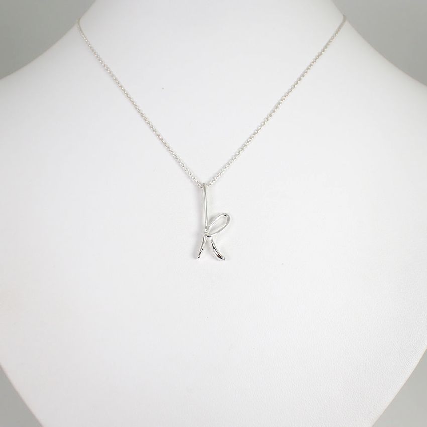 ティファニー 925 イニシャル/k ペンダント/ネックレス[g329-90］