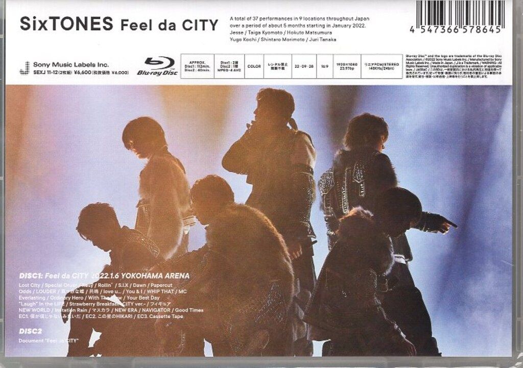SixTONES CITY【DVD】 SixTONES Blu-ray通常盤 Feel da CITY Amazon.co