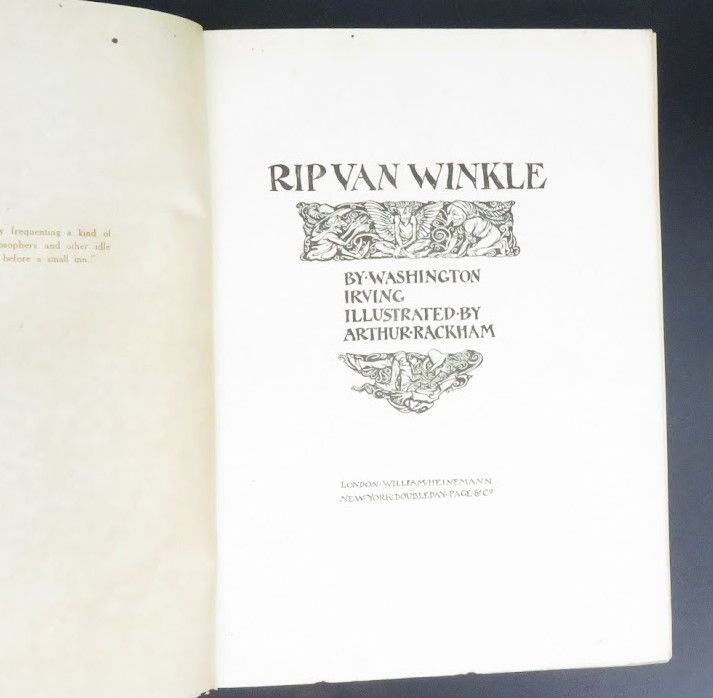 アーサー・ラッカム挿画本 リップヴァンウィンクル1917年 カラー