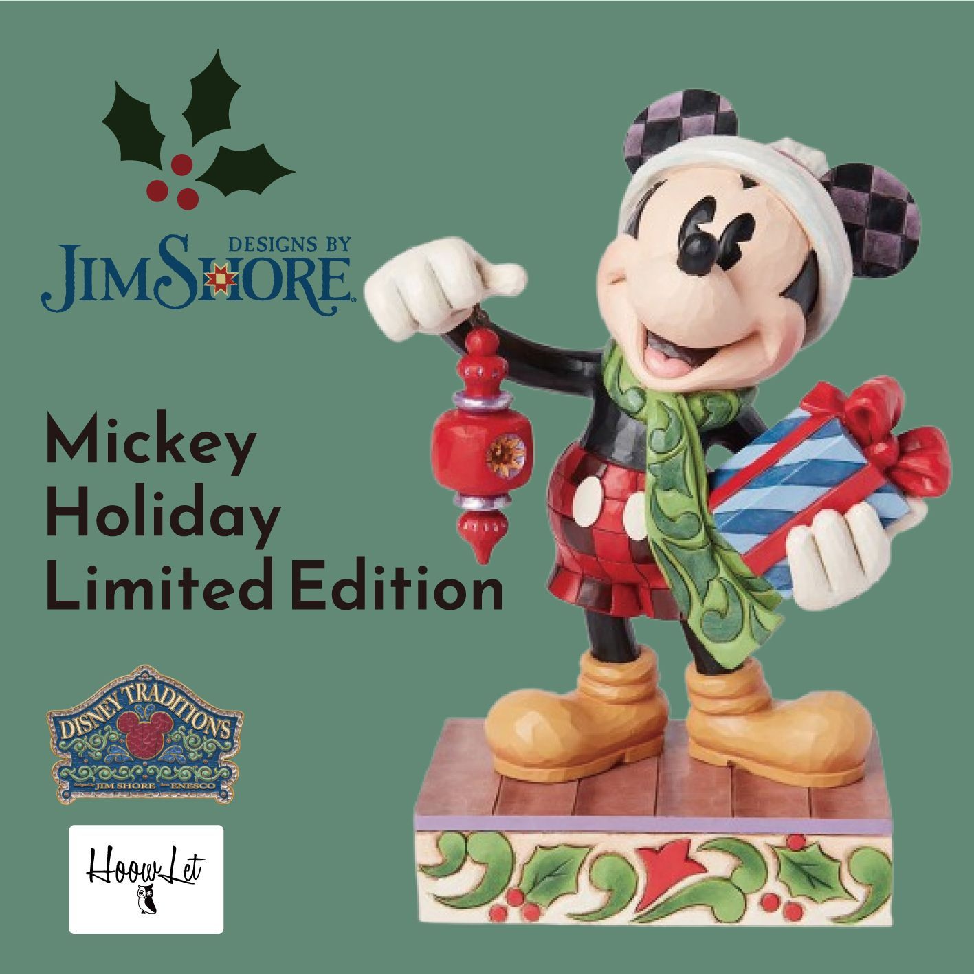 限定品 ディズニー ジムショア ミッキー ホリデー リミテッドエディション クリスマス 飾り Mickey Holiday Limited Edition フィギュア ギフト プレゼント 置物 人形 ディズニートラディションズ JIM 