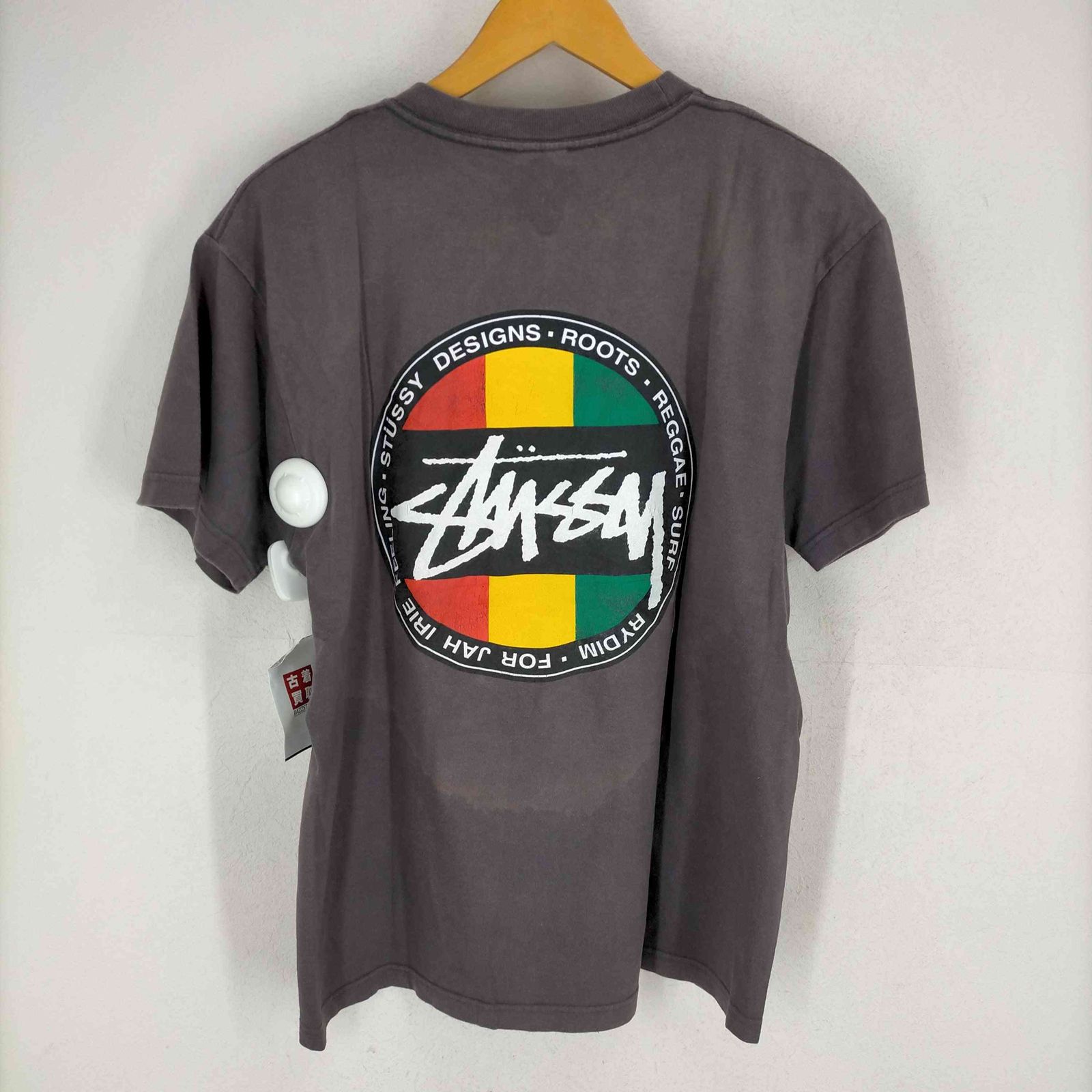 ステューシー Stussy 90s 紺タグ MADE IN USA ラスタビッグロゴ 半袖T