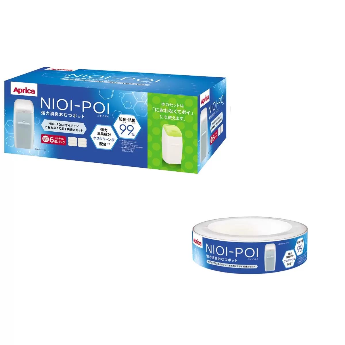 アップリカ におわなくてポイ 共通専用カセット 6個パック 未開封