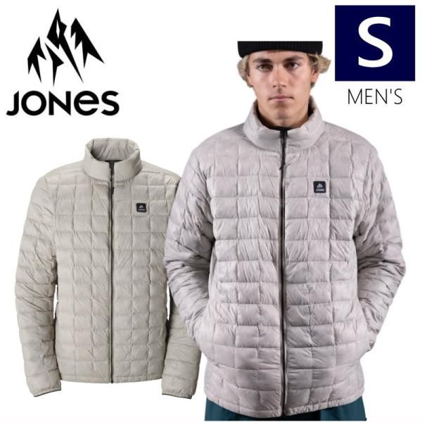 ◎ JONES ULTRA RE-UP DOWN RECYCLE JKT SMOKE GRAY Sサイズ メンズ スノーボード スキー スノボウェア インナーダウン 24-25