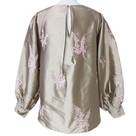 【極美品】ne Quittez pas ヌキテパ ブラウス ne Quittez pas ヌキテパ ブラウス COTTON VOILE DOT LEAF