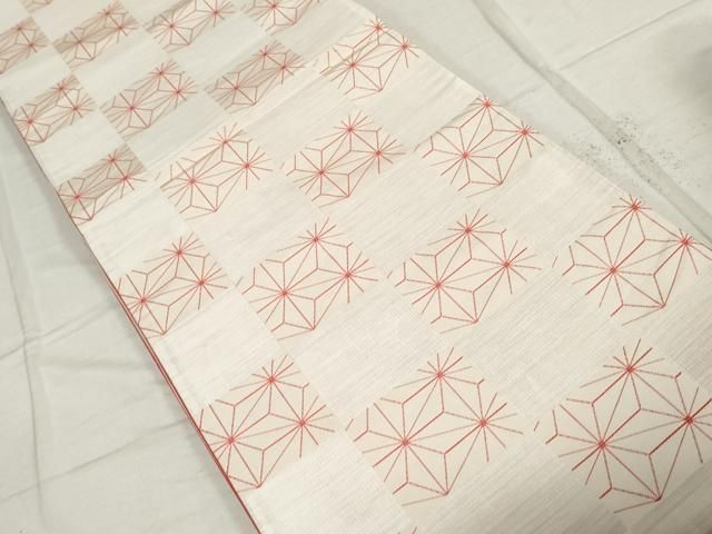 正絹　六通袋帯　やまと【麻の葉　花々】No2829 正絹 六通袋帯 やまと【麻の葉 花々】No2829 - メルカリ