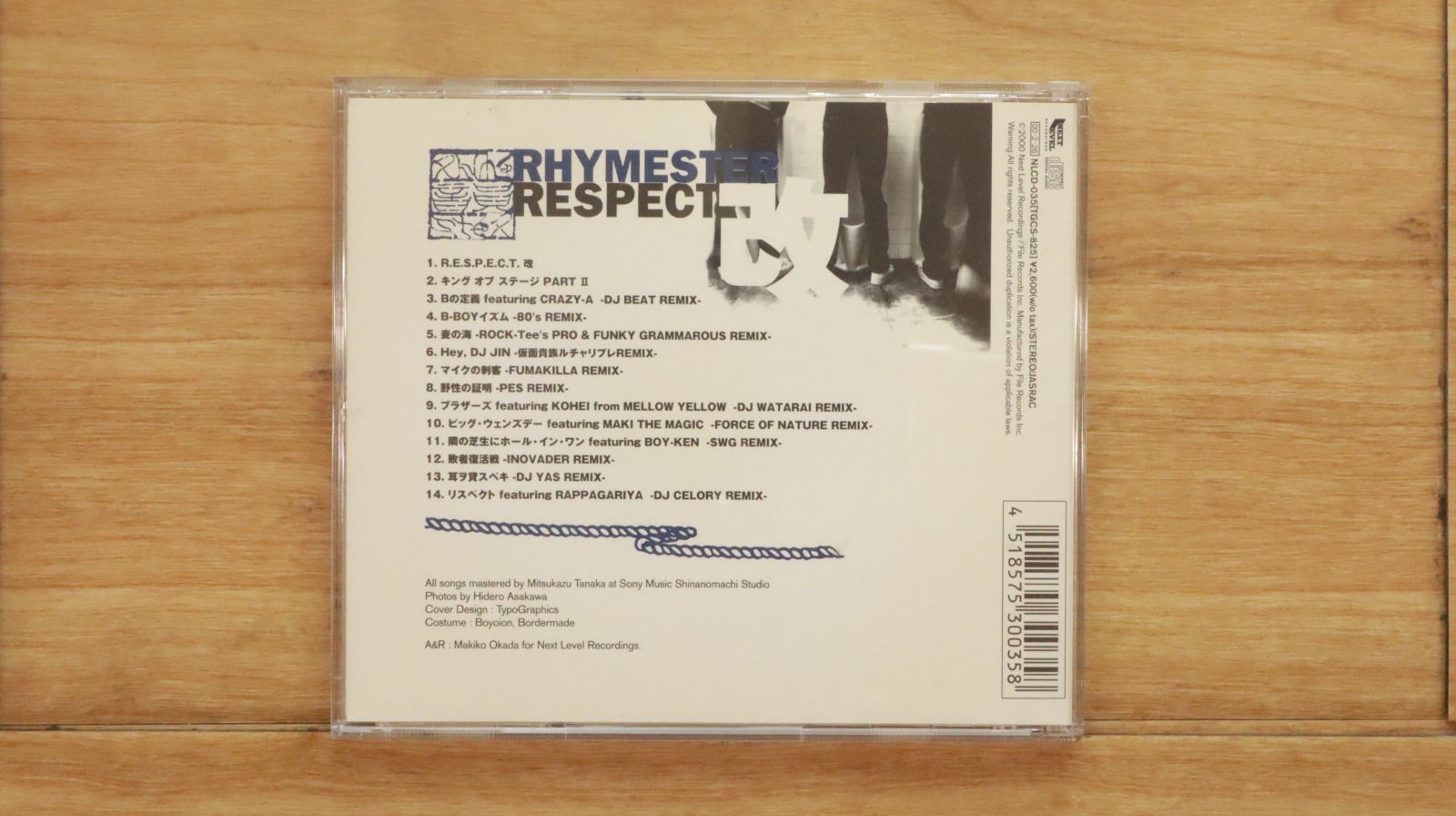 国内盤CD☆RHYMESTER/ライムスター□ リスペクト改 【NLCD035