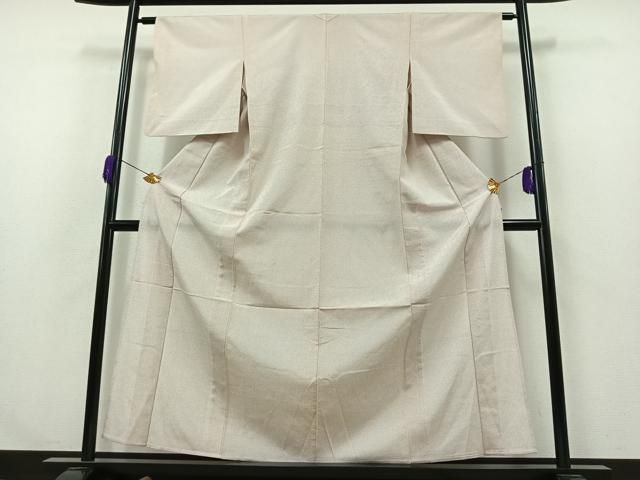 平和屋着物▽本塩沢 単衣 蚊絣 正絹 逸品 AAAZ1629fy 平和屋着物